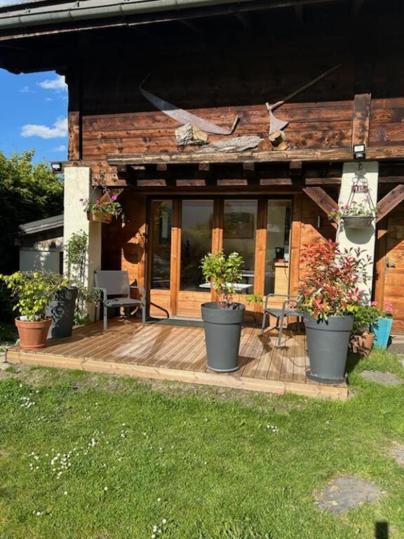 Beau Studio Dans La Vallee De Chamonix Les Trabets Luaran gambar
